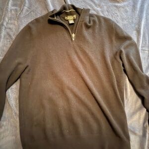 Zip cashmere sweater